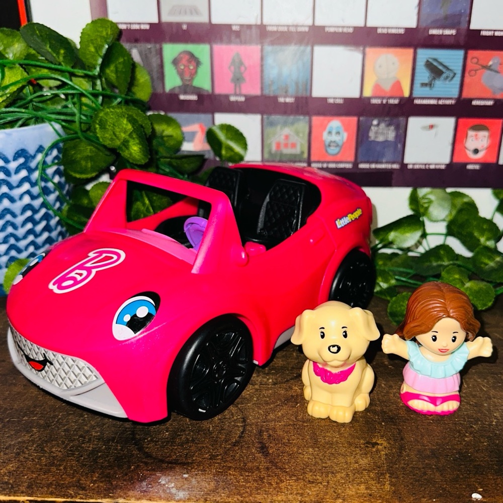 Fisher Price Little People Barbie Convertible Car Toy